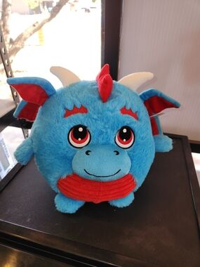 NWT Limited Edition Blue & Red Dragon Squishmallow  9" x 9" approx